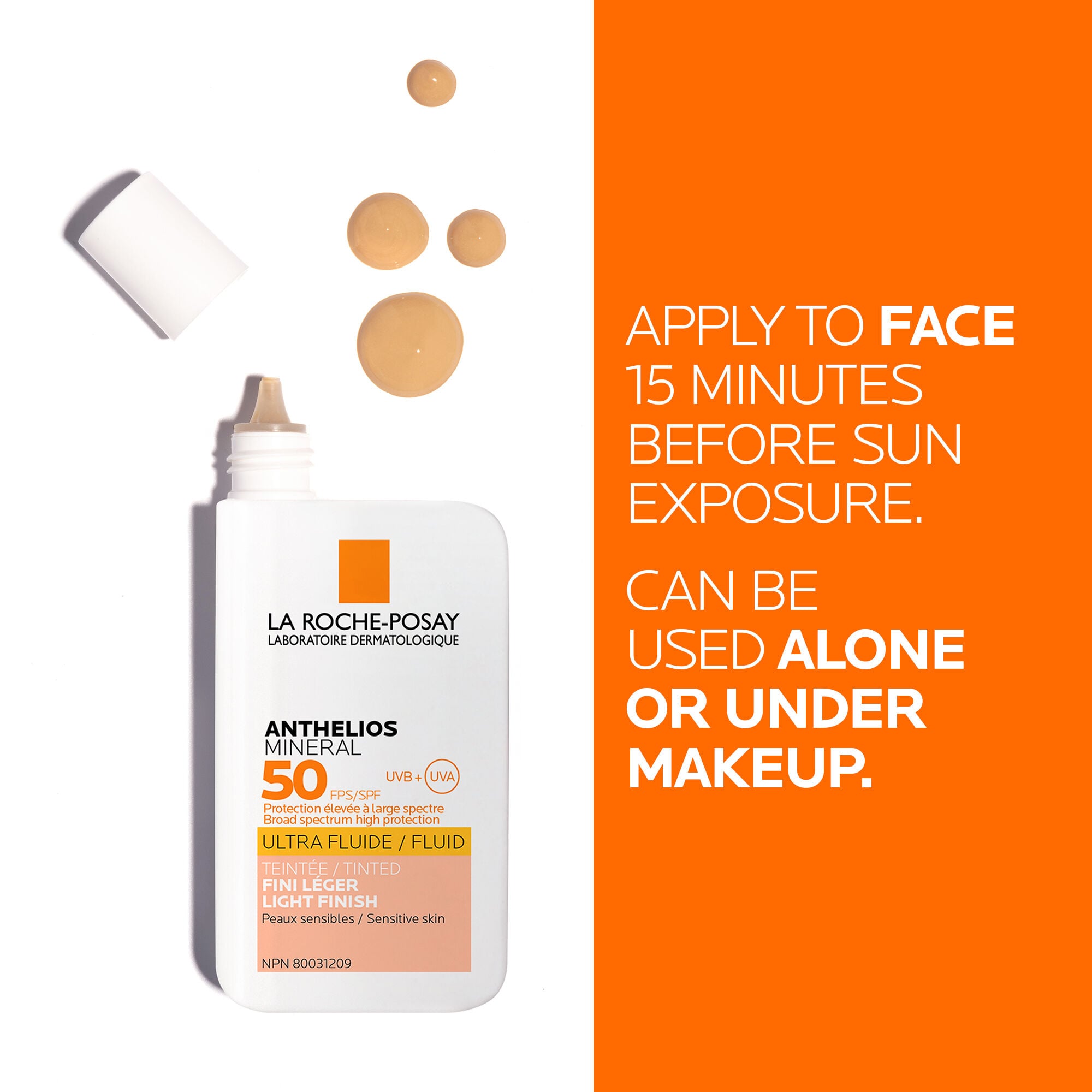 ANTHELIOS MINERAL TINTED ULTRA FLUID SPF 50 FACIAL SUNSCREEN