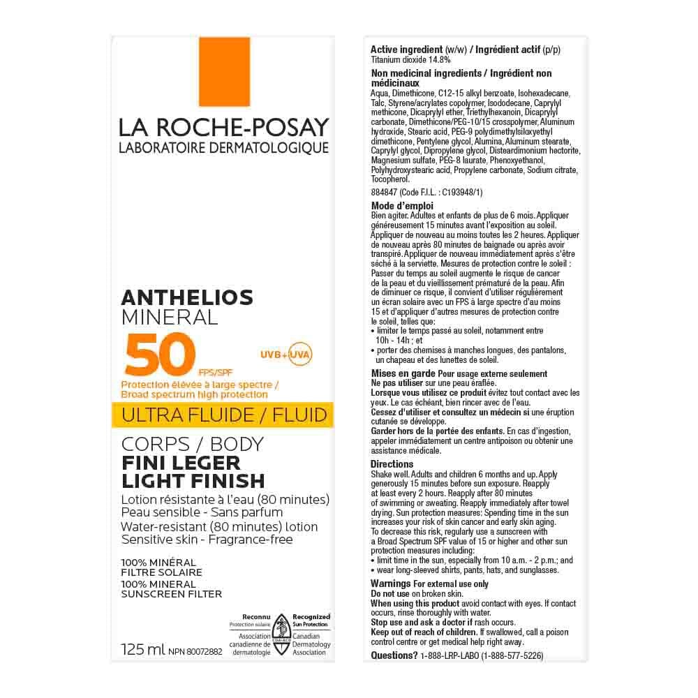 ANTHELIOS MINERAL ULTRA-FLUID BODY LOTION SPF 50